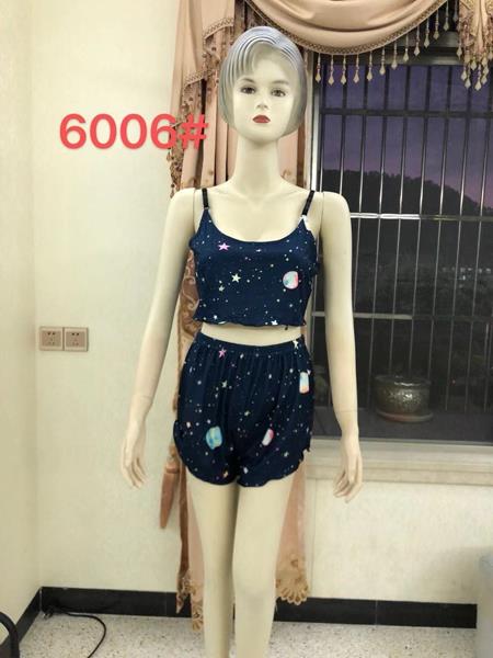 Пижама Saimeiqi (M-2XL) 6006 navy (лето)