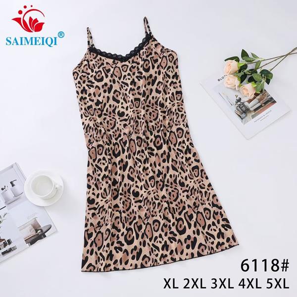 Ночнушка Saimeiqi (XL-5XL) 6118 beige (лето)