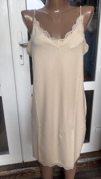 Ночнушка Saimeiqi (M-3XL) 6137 beige (лето)