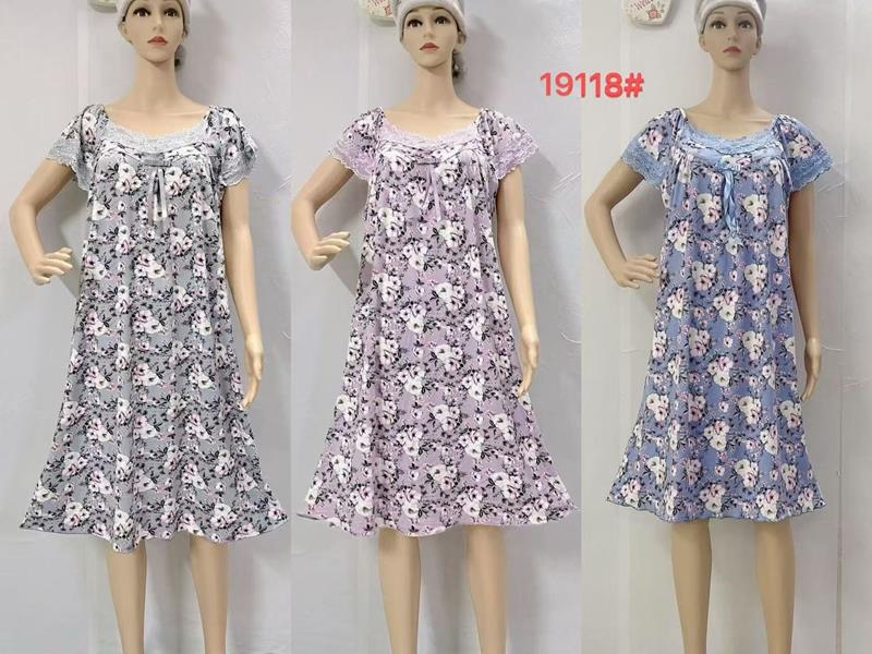 Ночнушка Saimeiqi (XL-3XL) 19118 l.blue (лето)