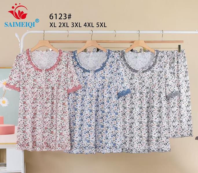 Ночнушка Saimeiqi (XL-3XL) 6123 pink (лето)