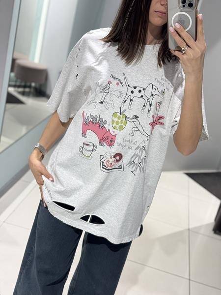 Футболка Comod (one size) 25396-23 l.grey (лето)