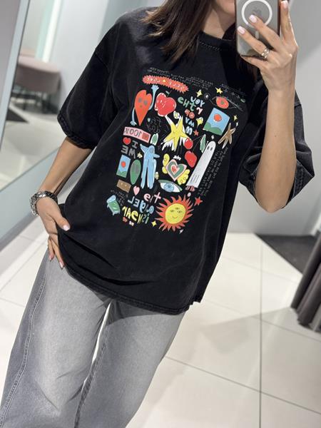 Футболка Comod (one size) 8171 black (лето)