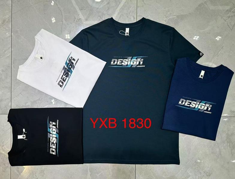Футболка LiOpt (M-3XL) YXB1830 black (лето)