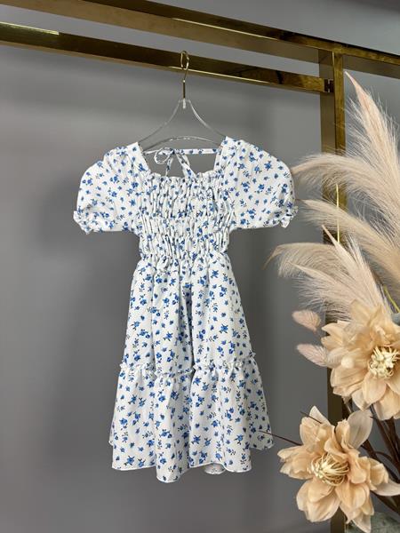 Платье Delfinka (104-128) 550 white-blue (лето)