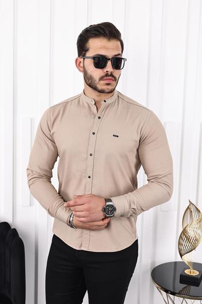 Рубашка Steelway (S-2XL) SL4 d.beige (деми)