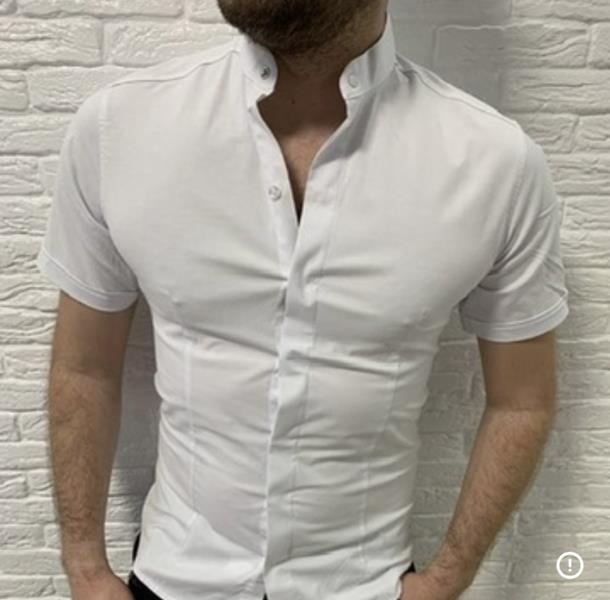 Рубашка Nik (S-2XL) 56176 white (лето)