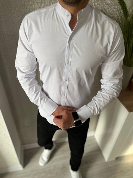 Рубашка Nik (3XL-6XL) 56192 white (деми)