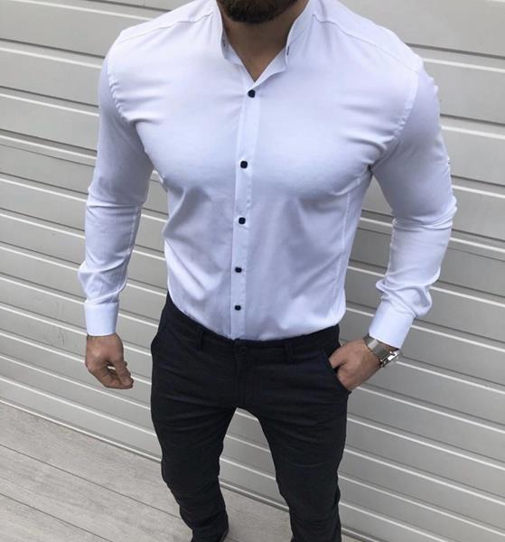 Рубашка Nik (3XL-6XL) 56193 white (деми)