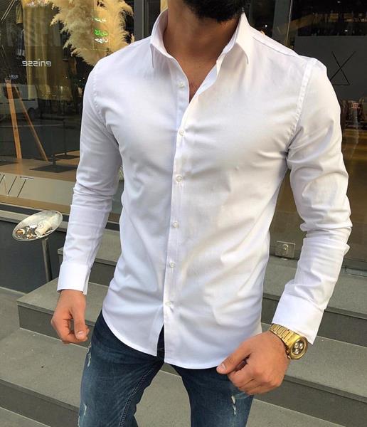 Рубашка Nik (S-2XL) 56196 white (деми)