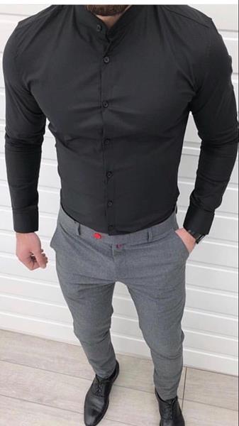 Рубашка Nik (S-2XL) 56199 black (деми)