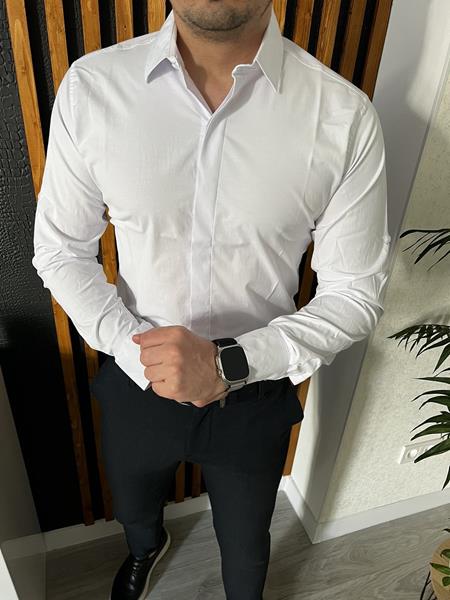 Рубашка Nik (S-2XL) 56201 white (деми)