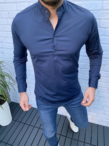 Рубашка Nik (S-2XL) 56206 blue (деми)