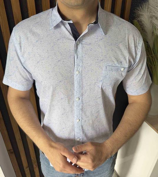 Рубашка Nik (M-2XL) 56220 l.blue (лето)