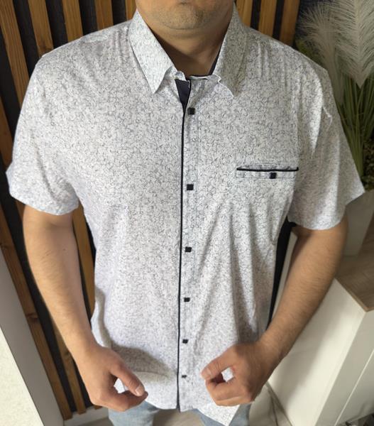 Рубашка Nik (3XL-6XL) 56224 white (лето)