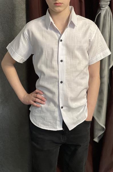 Рубашка Nik (7-12) 56255 white (лето)