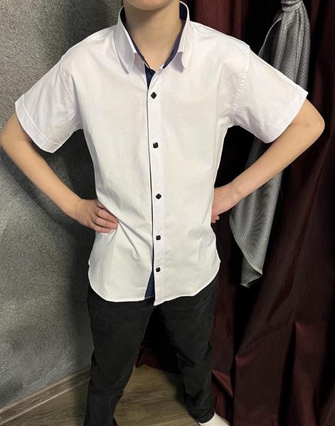 Рубашка Nik (6-11) 56257 white (лето)