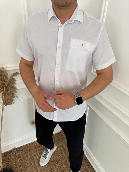 Рубашка Nik (M-2XL) 56277 white (лето)