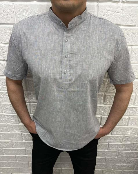 Рубашка Nik (M-2XL) 56287 grey (лето)