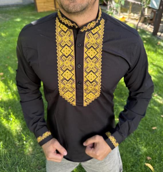 Вышиванка Nik (S-3XL) 56330 black (деми)