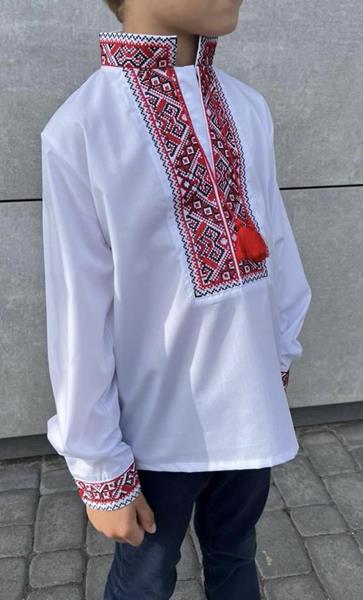 Вышиванка Nik (6-12) 56334 white (деми)