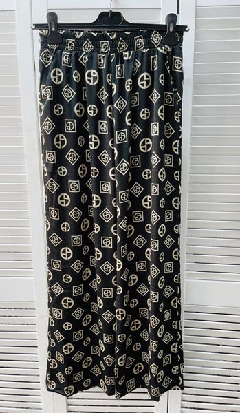 Штаны Karon (S-XL) 691 black-beige (лето)