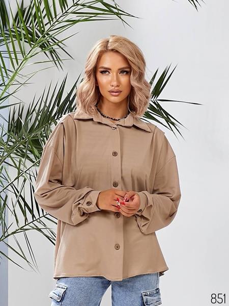 Рубашка WideRange (42-52) 851 d.beige (деми)