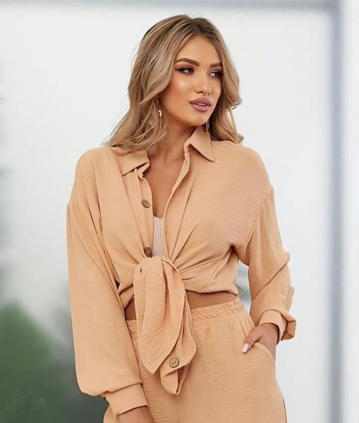 Рубашка WideRange (44-58) 863 beige (лето)
