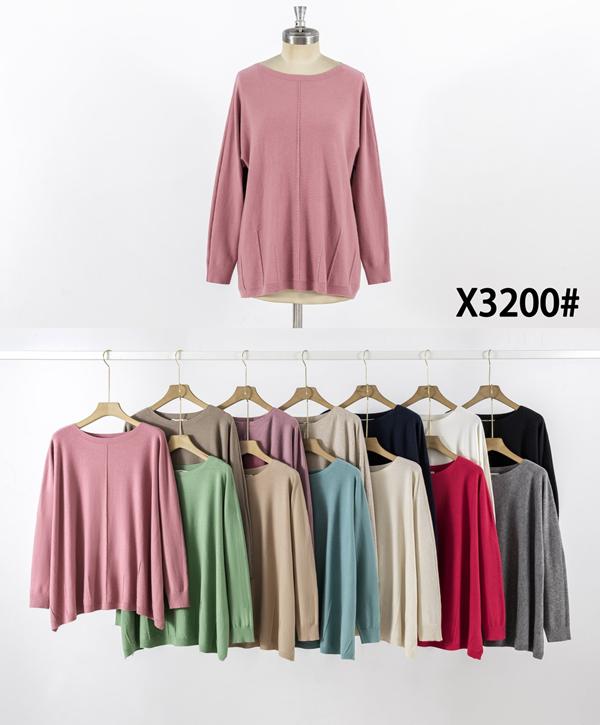 Свитер KissMe (XL-3XL) X3200 mix (деми)