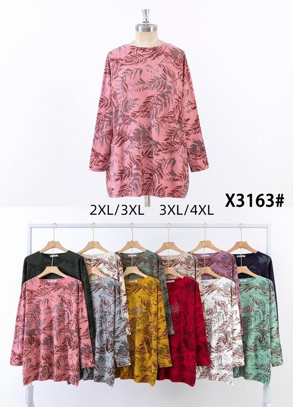 Свитер KissMe (2XL-4XL) X3163 mix (деми)