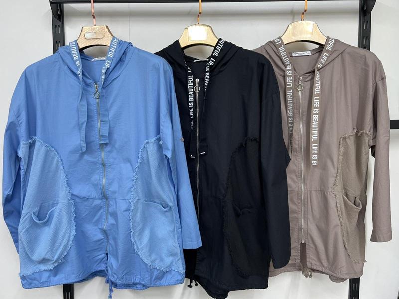 Куртка Immei (3XL-7XL) 7839 l.blue (деми)