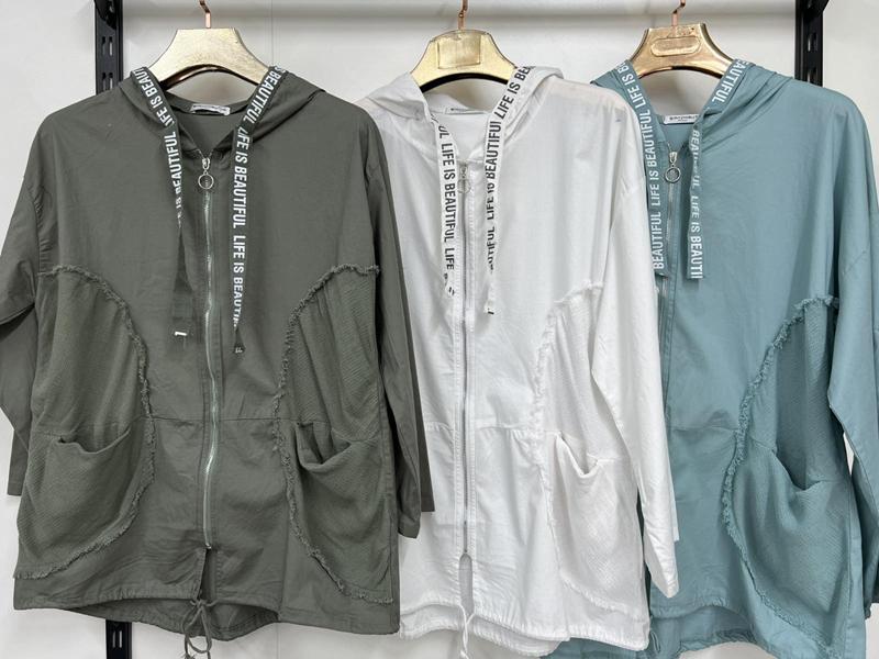 Куртка Immei (3XL-7XL) 7839 l.green  (деми)