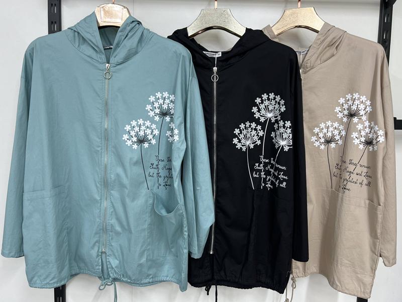 Куртка Immei (3XL-7XL) 7843 l.blue (деми)