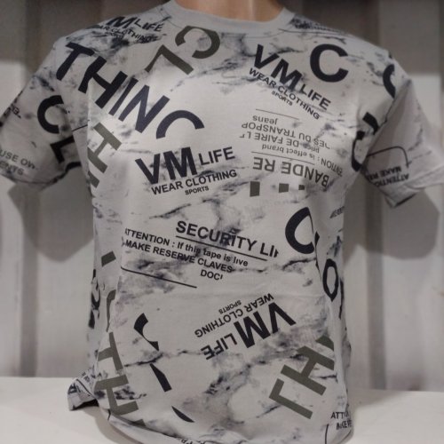 Футболка Panda (S-2XL) 1064 grey (лето) Panda 1064 grey