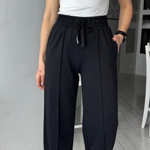 Штаны спорт Sport style (S-XL) 1048 black (деми) Sport style 1048 black