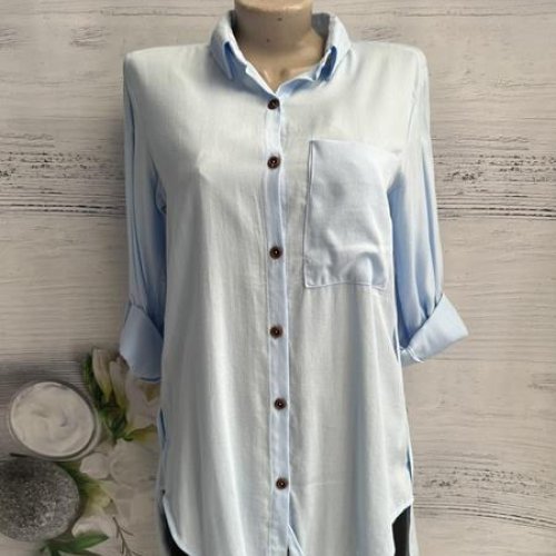 Рубашка New Season (S-XL) 941 l.blue (деми) New Season 941 l.blue