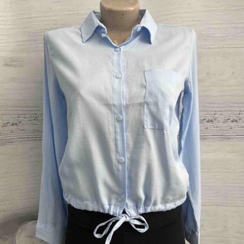 Рубашка New Season (S-XL) 1023 l.blue (деми) New Season 1023 l.blue