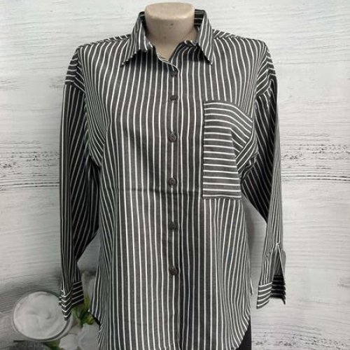 Рубашка New Season (S-XL) 1041 d.grey (деми) New Season 1041 d.grey