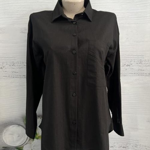 Рубашка New Season (S-XL) 1048 black (деми) New Season 1048 black