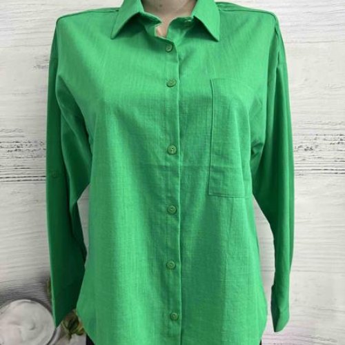Рубашка New Season (S-XL) 1049 green (деми) New Season 1049 green
