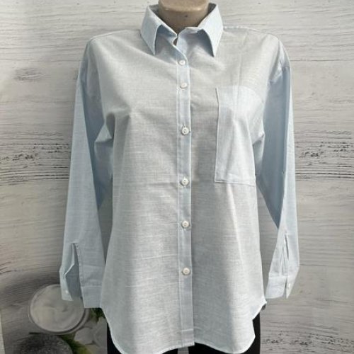 Рубашка New Season (S-XL) 1052 l.blue (деми) New Season 1052 l.blue