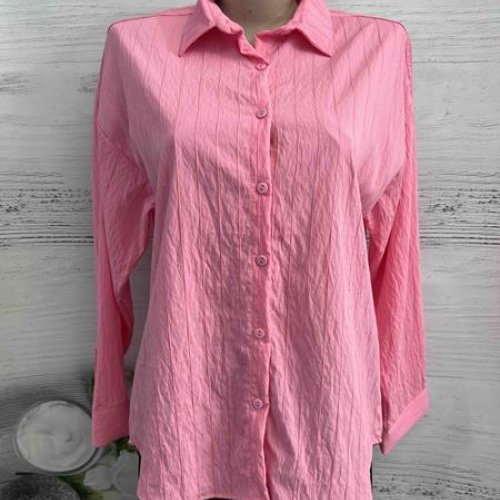 Рубашка New Season (S-XL) 1058 pink (деми) New Season 1058 pink