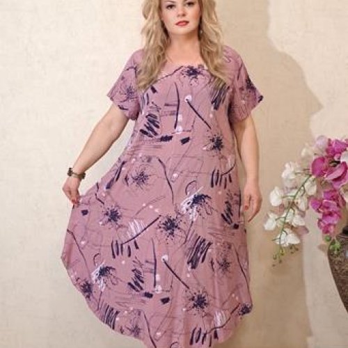 Платье Romeo life (52-56) 1515 powder (лето) Romeo life 1515 powder