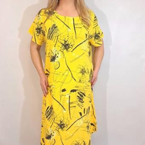 Платье Romeo life (52-56) 1515 yellow (лето) Romeo life 1515 yellow