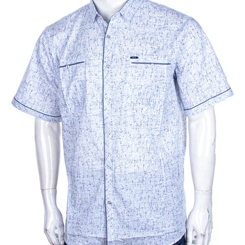 Рубашка Logaster (6XL-10XL) A552 white (лето) Logaster A552 white