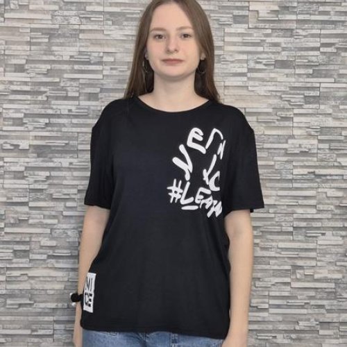 Футболка Newe (2XL-3XL) NW340 black (лето) Newe NW340 black