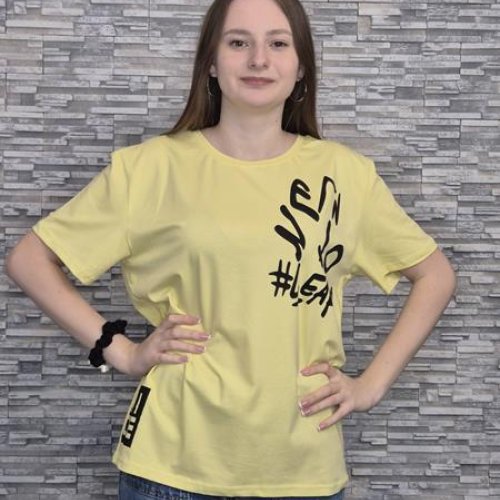 Футболка Newe (2XL-3XL) NW347 l.yellow (лето) Newe NW347 l.yellow