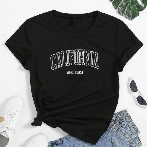 Футболка Алия (50-58) Kalifornia black (лето) Алия Kalifornia black