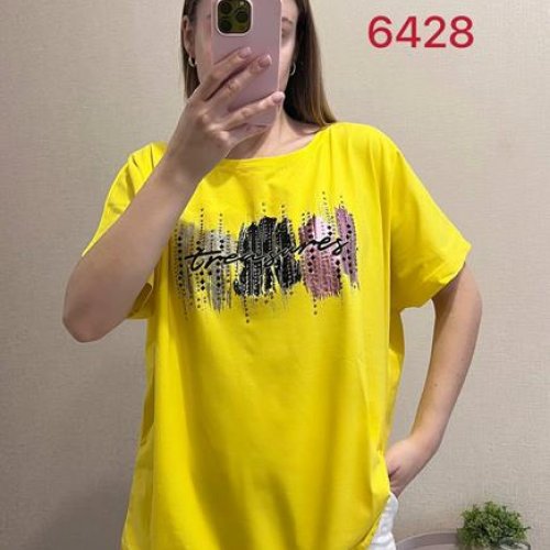 Футболка FSN (48-56) 6428 yellow (лето) FSN 6428 yellow