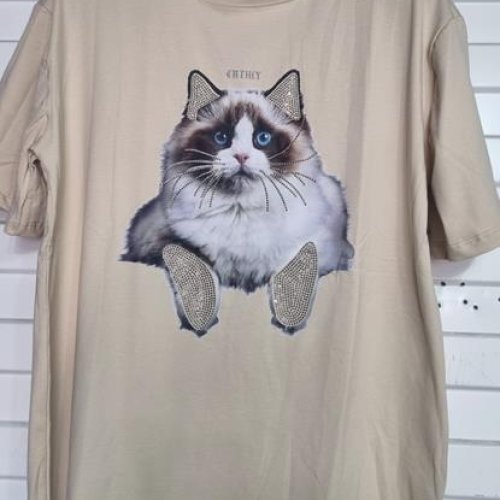 Футболка Julia (one size) JL63 beige (лето) Julia JL63 beige